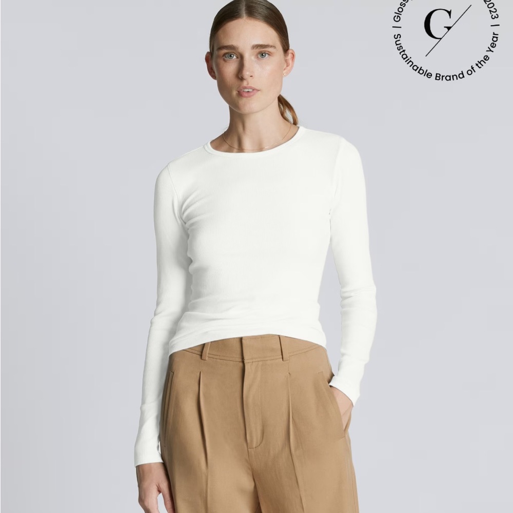 ISO Everlane Supima micro rib long sleeve t / size small